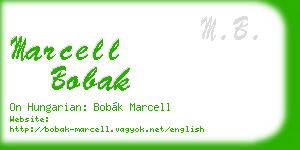 marcell bobak business card
